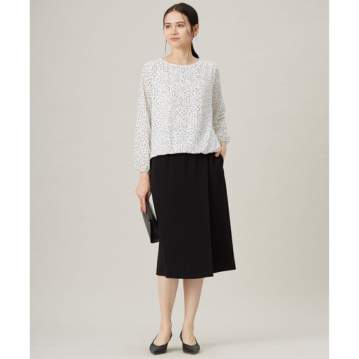 【洗える】ロイヤルシフォンドット柄 ブラウス／自由区（JIYU-KU） 0101marui-12779024 丸井(マルイ)楽天市場店 サンプル画像2