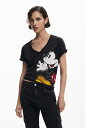 ミッキーマウス ストーン付きTシャツ/デシグアル(Desigual)