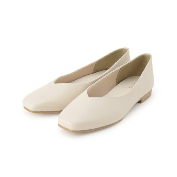 【人間工学】つつまれフィットスクエアトゥフラットパンプス【入卒対応可】／グローブ（grove）