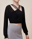 レディース 長袖選べる着こなし2WAYカシュクールクロップドヨガトップス/テディショップ(TeddyShop)