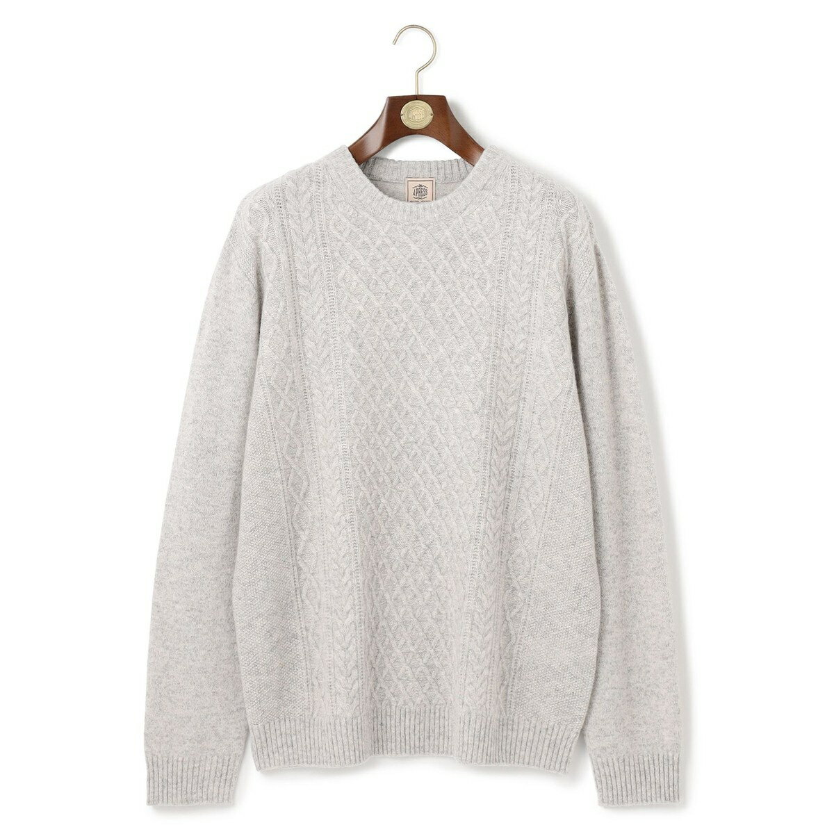 【KING SIZE】【Cash Lamb’s wool】ケーブルニット / クルー／Jプレス（J.