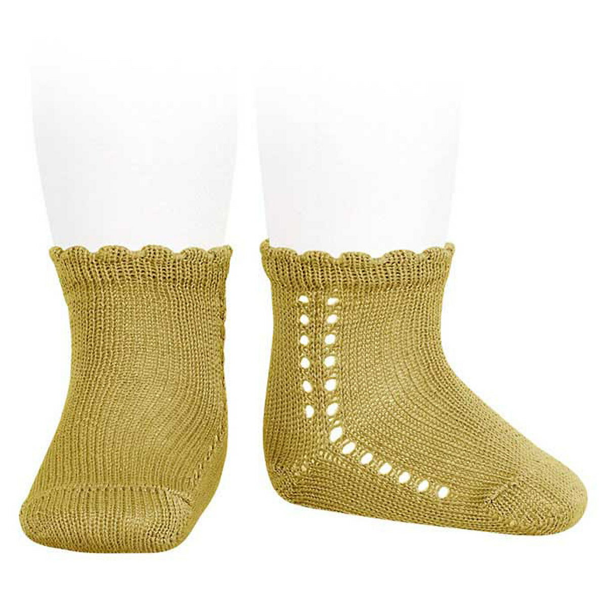 condor 靴下 子供 6ヶ月〜3歳 サイド オープンワーク パール ショートソックス 卒業式/コンドル(condor)