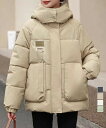 フェイクダウンジャケット中綿アウター防寒/ミニミニストア(miniministore)