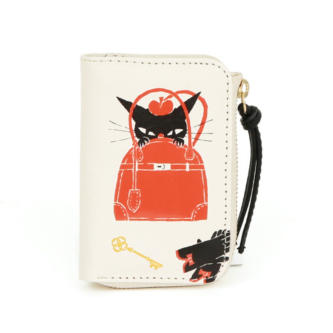 ペルケ perche×黒ねこ意匠 ROBIN / スマートキーケース／ペルケ（perche'）