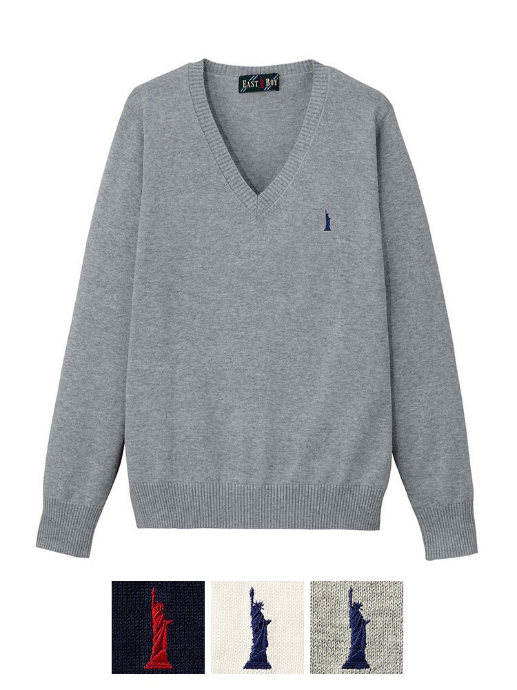 綿プルオーバー〈12G〉【スクール】【学生】【通学】【学校】／イーストボーイ（EAST BOY）のサムネイル