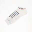 ライン×ロゴデザイン ショートソックス/ニコルクラブフォーメン(NICOLE CLUB FOR MEN)