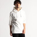 ビッグロゴプリント5分袖パーカー/ニコルクラブフォーメン(NICOLE CLUB FOR MEN)