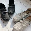 【25春夏新作】【洗えて清潔】軽量 ダブルベルト フラットバレエパンプス/ゴムゴム(Gomu56)