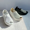 【25春夏新作】洗える 2WAY 厚底 ウェッジソール オープントゥサンダル/ゴムゴム(Gomu56)