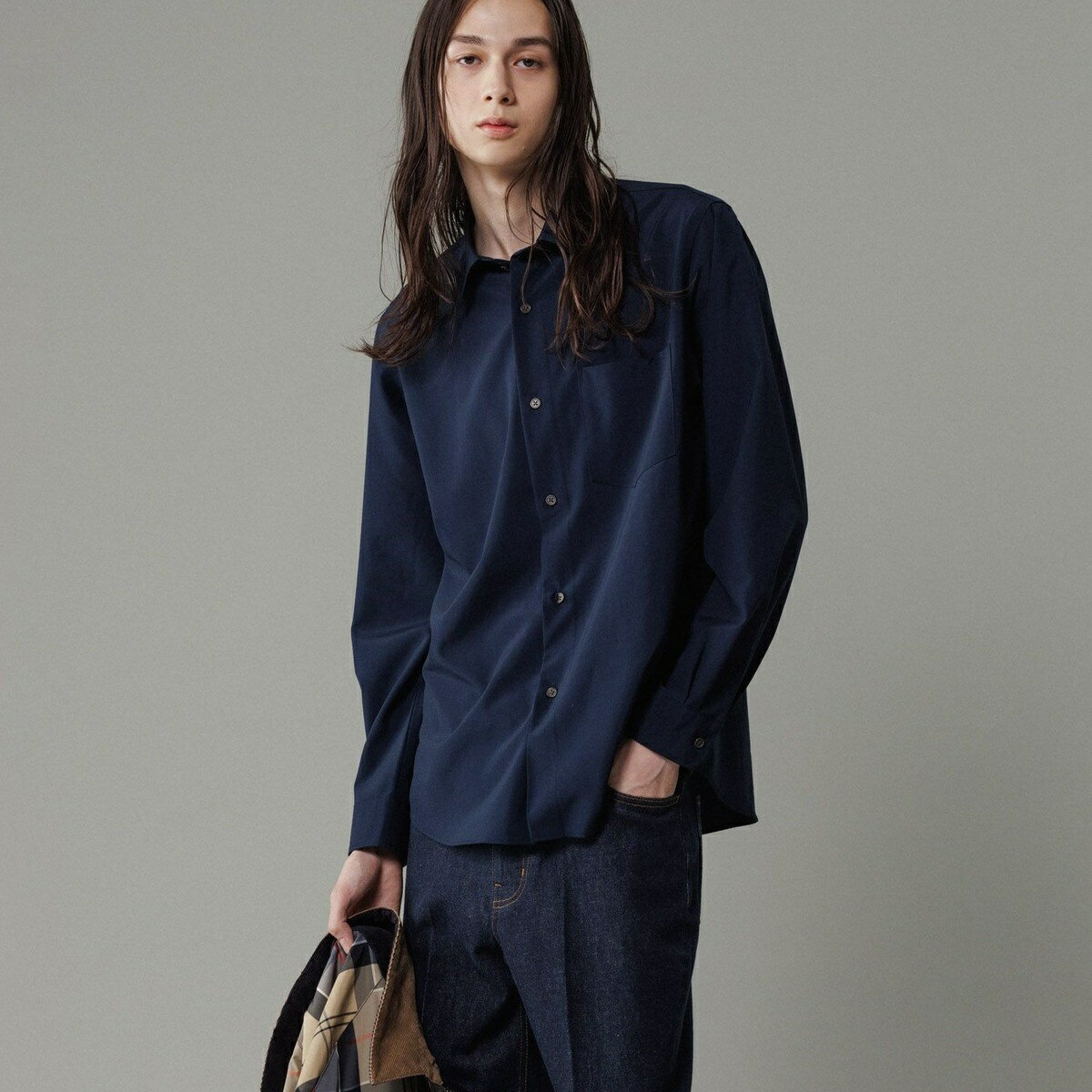 【NIKKE】レギュラーカラー シャツ / ウォッシャブル／アダムエロペ（ADAM ET ROPE'）