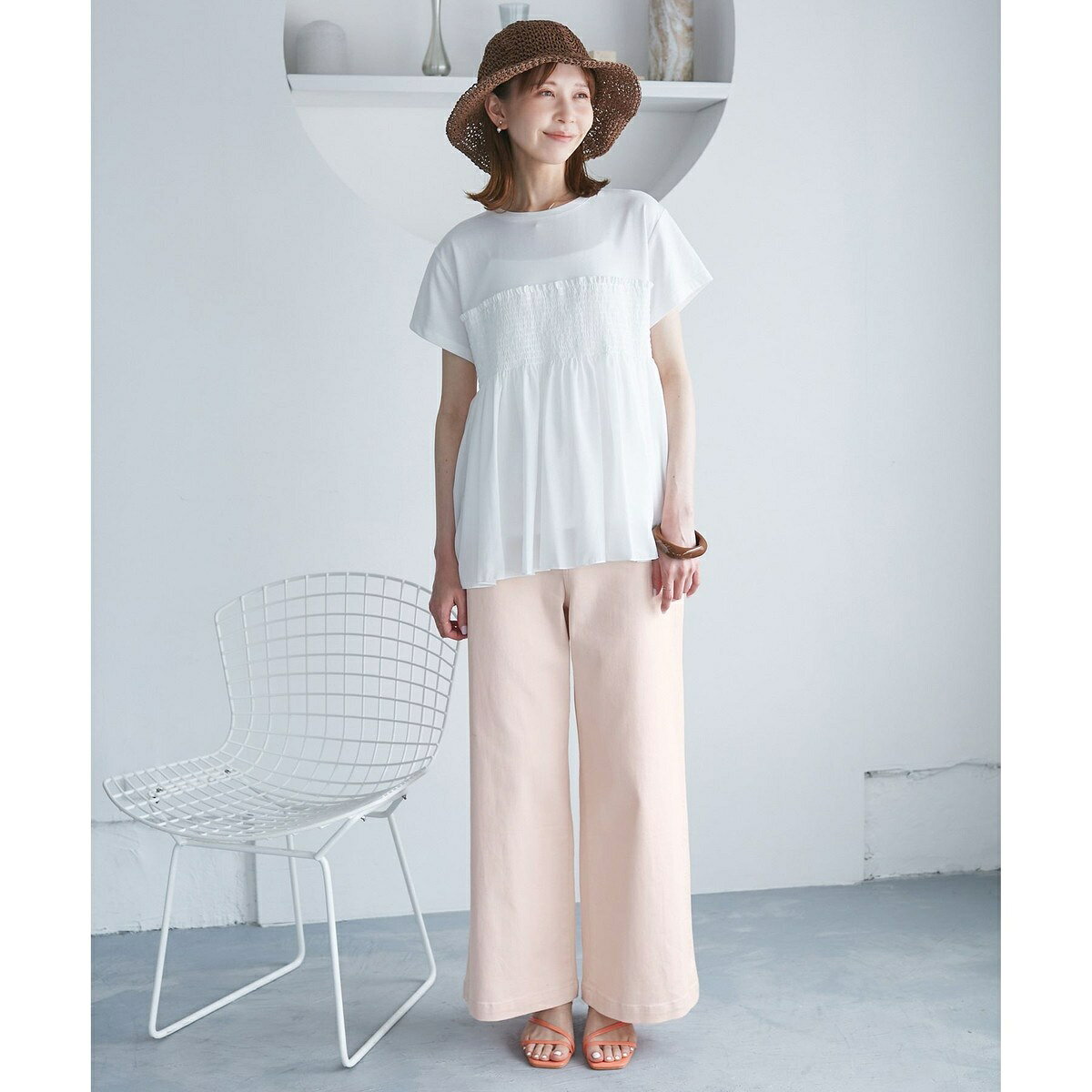 【ウエスト革命デニム】Pinkウエストシェイプワイドデニム／ロペピクニック（ROPE' PICNIC） 0101marui-12834201 丸井(マルイ)楽天市場店 サンプル画像2