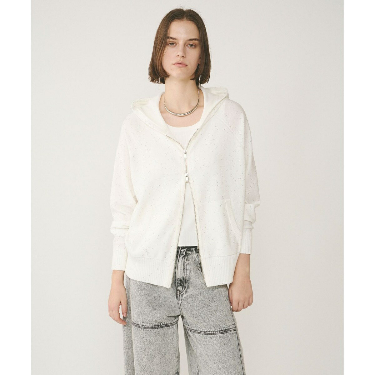 スパンコールニットパーカー／グレースコンチネンタル（GRACE CONTINENTAL）