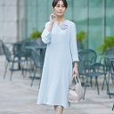 春SALE!【着る日傘遮熱UVケア】フィット&フレアワンピース/インディヴィ(INDIVI)