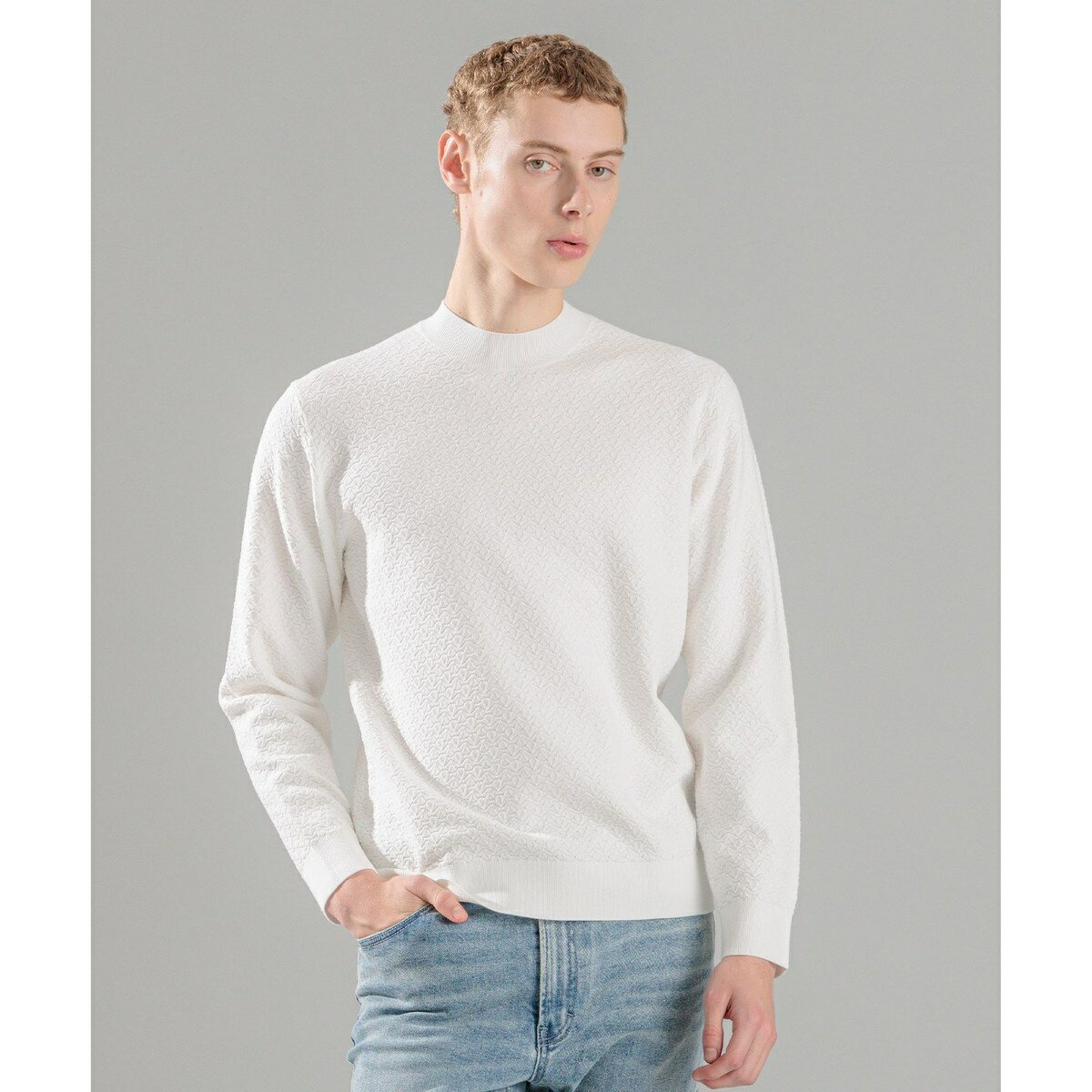 ヴィスコースリンクス　モックネックニット／ジョゼフ オム（JOSEPH HOMME）