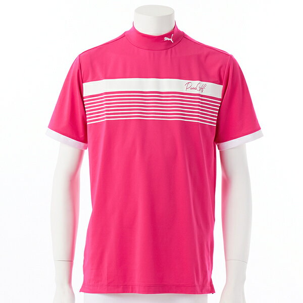 プーマゴルフ/PUMA GOLF/ゴルフ ストレッチスムースチェストボーダーモックS/S／プーマ（PUMA）