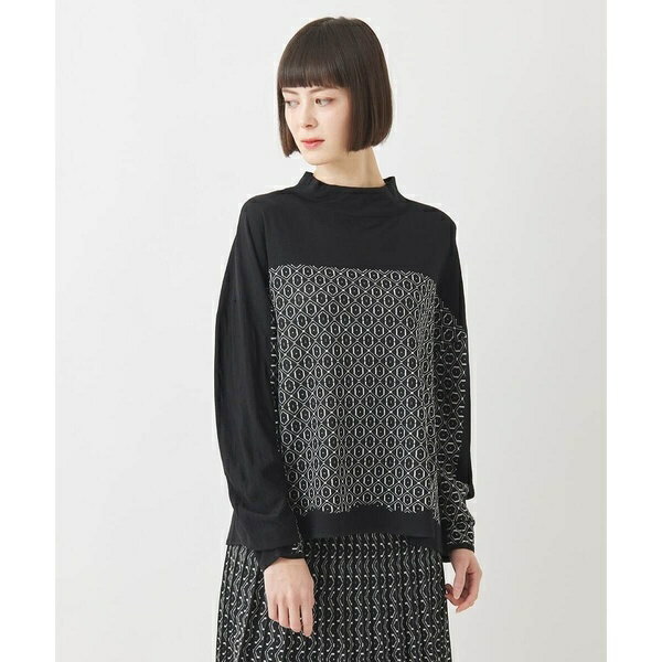 【小さいサイズ】幾何学ジャカードニットプルオーバー／ヒロコビス（hirokobis）