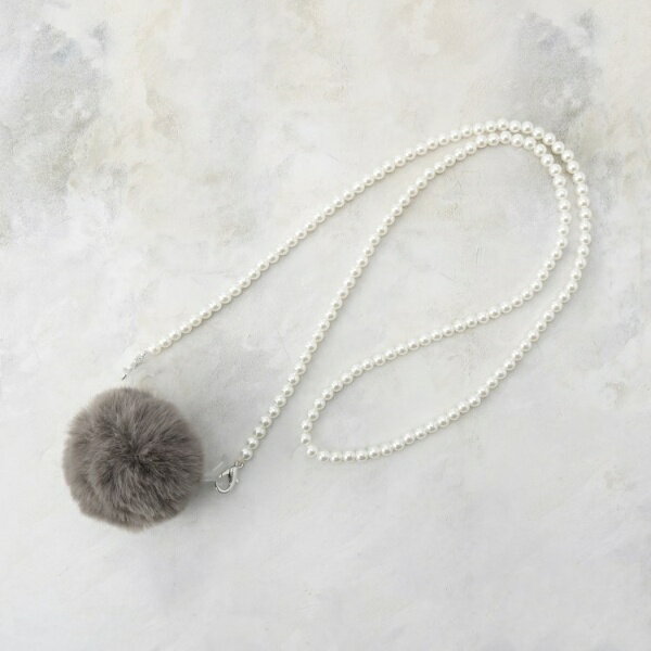 フェイクファーストラップチャーム／オペークドットクリップ（OPAQUE.CLIP）