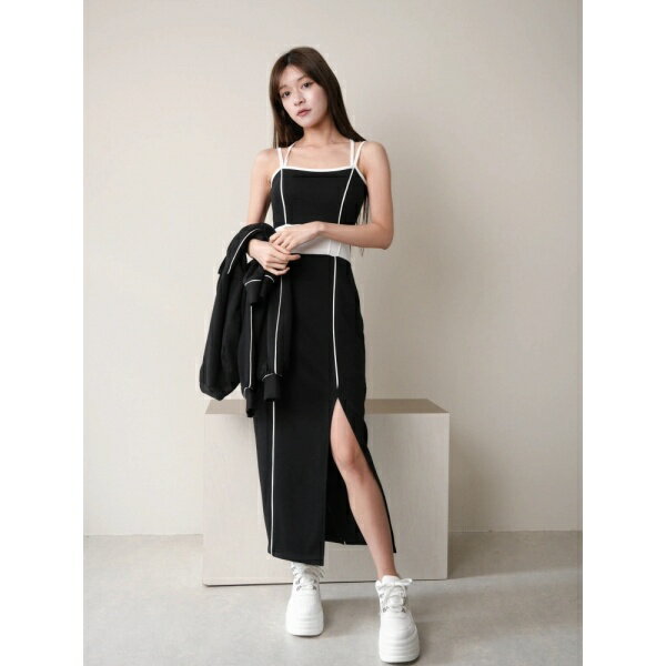 ラメスウェットキャミワンピース／リップサービス（LIPSERVICE）