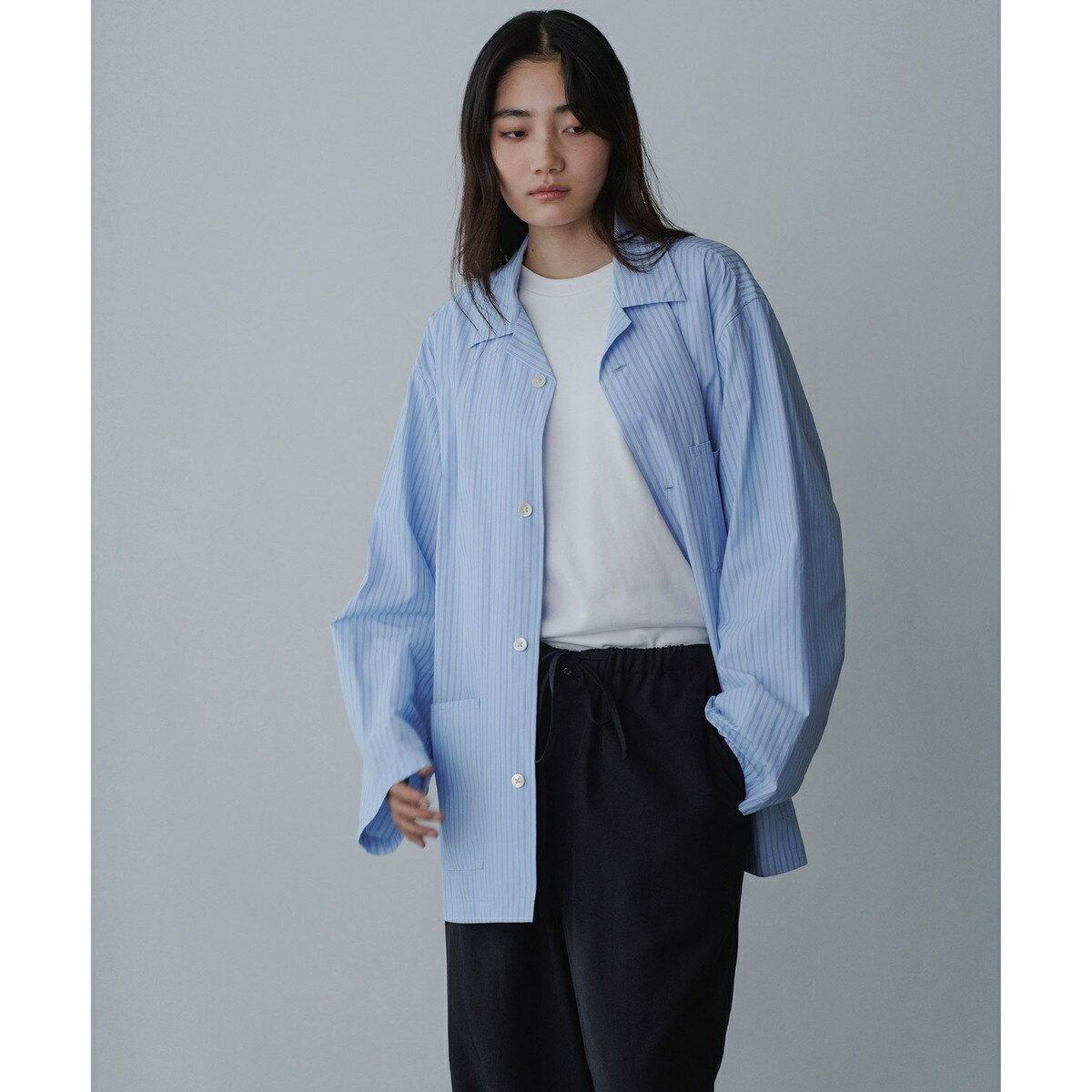 【WEB限定】ルーズシルエット スリーピング シャツ ジャケット / カバーオール / ロングシーズ／アダムエロペ（ADAM ET ROPE'）