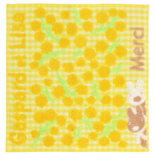 リサとガスパール タオルハンカチ ミモザ(パッケージ入り)【Gaspard et Lisa】/ブルーミング(BLOOMING)