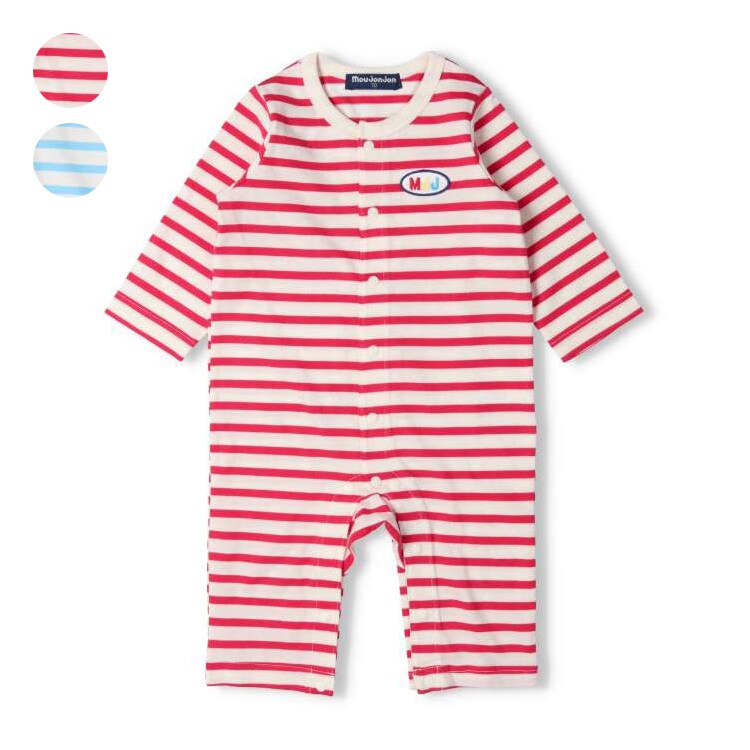 ボーダーロンパース/ムージョンジョン(moujonjon)