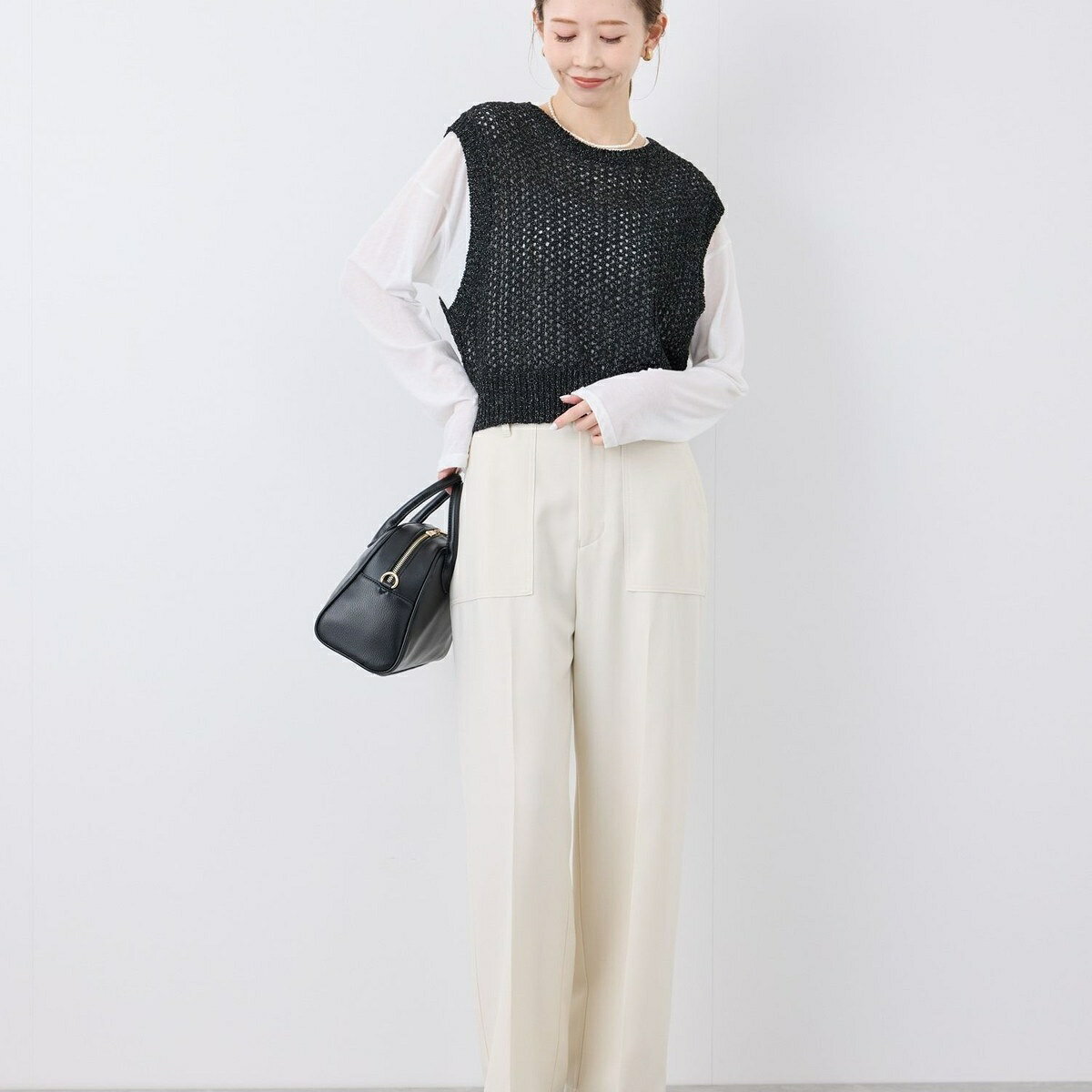 透かし編みラメニットベスト／ロペピクニック（ROPE' PICNIC） 0101marui-12834222 丸井(マルイ)楽天市場店 サンプル画像3