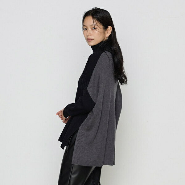 〔 TALLサイズ 〕 ウール混ポリエステル プルオーバー／コムサ（COMME CA）