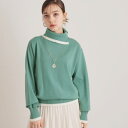 【web限定/衿バイカラー】スリットネックニット/スーナウーナ(SunaUna)