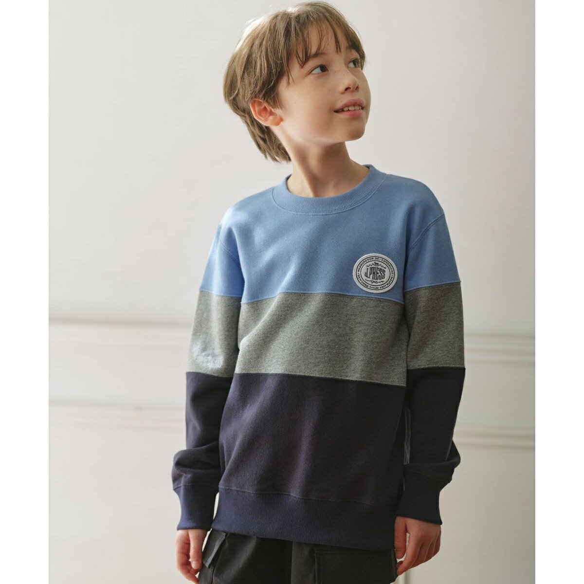 【100-130cm】COMBI トリコロール トレーナー／Jプレス（J.PRESS）