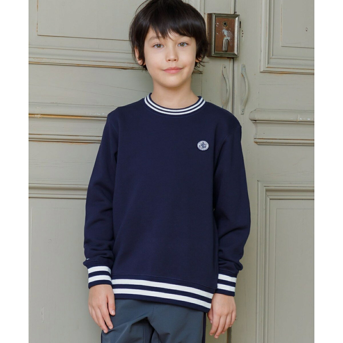 【100-130cm】BICOLOR LINE COMBI トレーナー／Jプレス（J.PRESS）