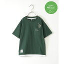 【親子おそろい】メガネポケ裾レイヤーTシャツ(120?160cm)/イッカ(ikka)