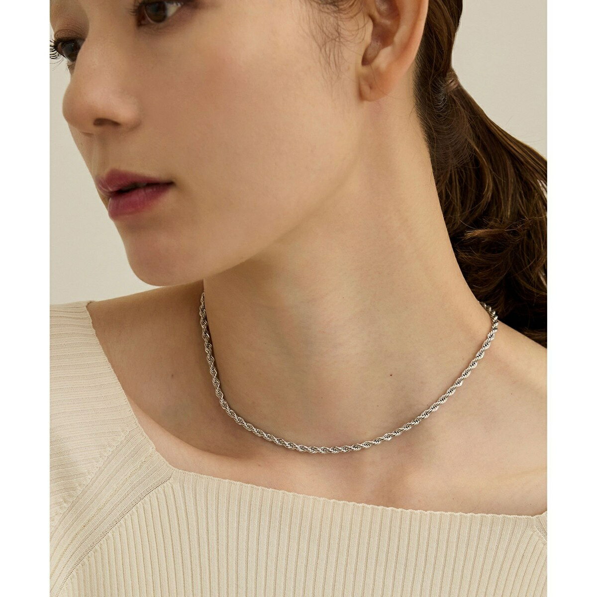 ロープチェーンショートネックレス／ロペ（ROPE'）(4)