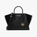 AVRIL レザー スエード サッチェル ラージ/マイケル・コース(Michael Kors)