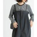 『MADE IN JAPAN』ベロアボーダーシャーリングカットソー/アーバンリサーチ(URBAN RESEARCH)