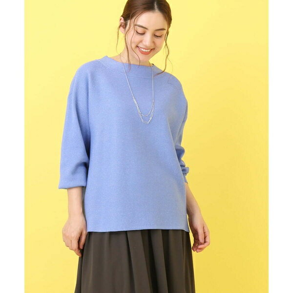 【大きいサイズ/a.v.v×eur3】ラメドロップショルダーニット／エウルキューブ（eur3）