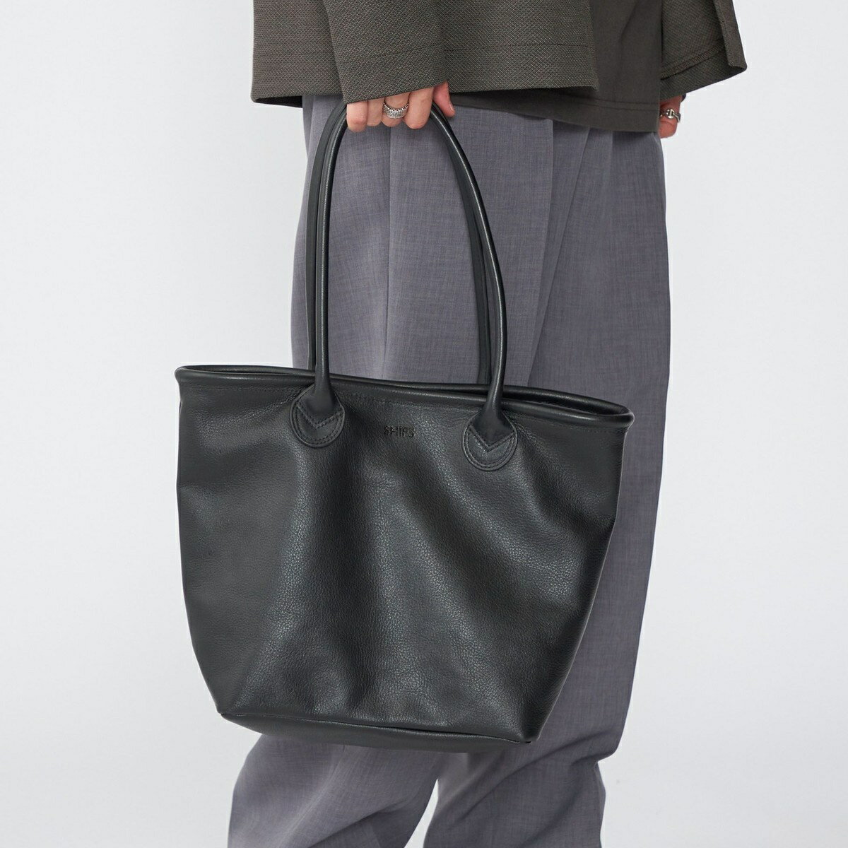 【WEB限定】SHIPS: レザー ショルダー トート バッグ／シップス（SHIPS）