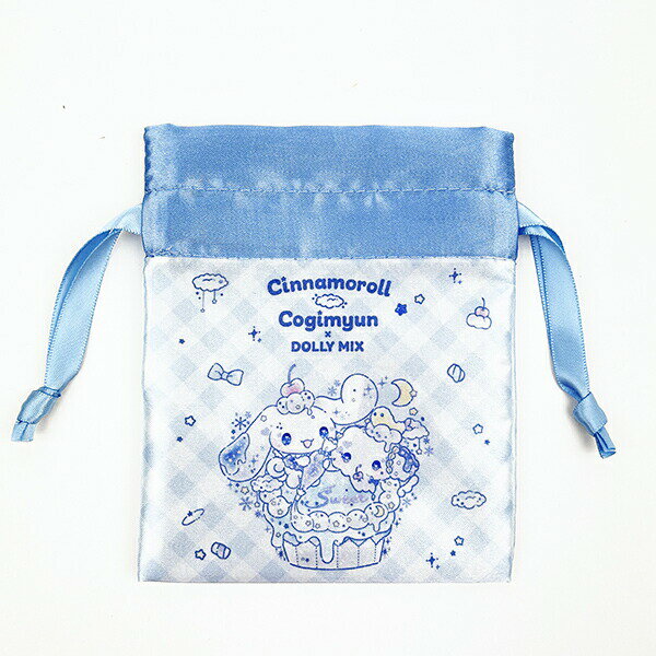 サンリオ シナモロール こぎみゅん DOLLY MIX ミニ巾着 巾着袋 コラボ ブルー／パーフェクト・ワールド・トーキョー（Perfect World Tokyo）