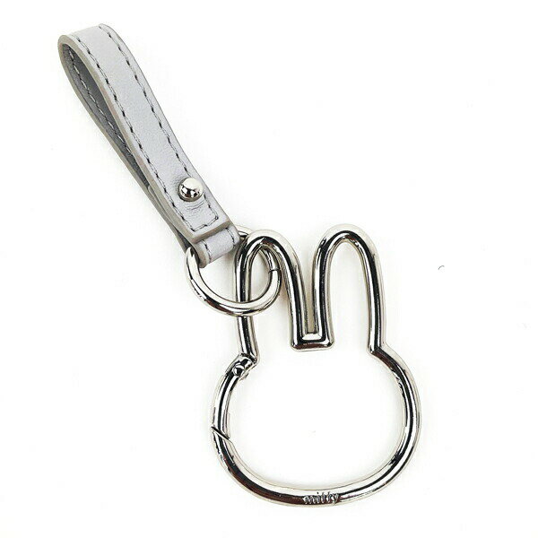 ミッフィー カラビナ スマートキーホルダー シルバー ストラップ フェイス miffy カー用品／パーフェク..