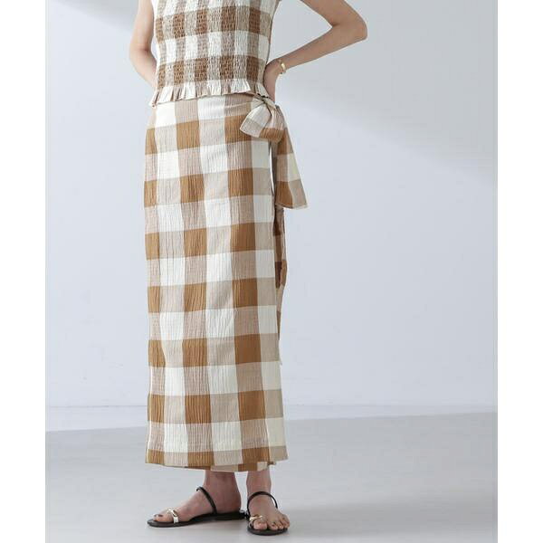 RITA ROW／Checkered pareo skirt／ナノユニバース（NANO universe） 0101marui-12792046 丸井(マルイ)楽天市場店 サンプル画像2