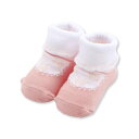スカラップ縁ストラップシューズ風ソックスベビー(9~12cm)/スラップスリップ ベビー(SLAP SLIP BABY)
