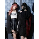 うさ耳フード配色切り替えユニセックスシャツ/ノエミー(NOEMIE)