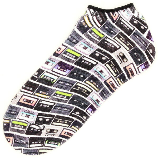 【1/1000SOCKS】メンズアンクルソックス　CASSETTE　TAPE／ワン サウザンド（ONE-THOUSANDTH）