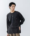 【SAVIER】ヘンリーネック 胸ポケット付き ロングスリーブT/サビアー(SAVIER)