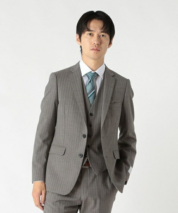 NARROWトロピカルストライプスーツ（同素材ベストあり）／クラウデッドクローゼット（CROWDED CLOSET）