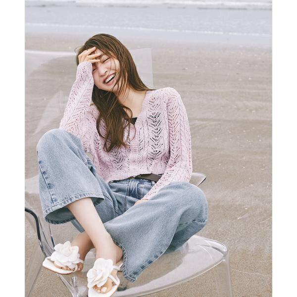 ワイドストレートデニムパンツ/ナチュラルビューティーベーシック(NATURAL BEAUTY BASIC)