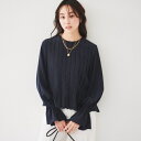 【光沢オンオフ使える】フロントタックブラウス/アンタイトル(UNTITLED)