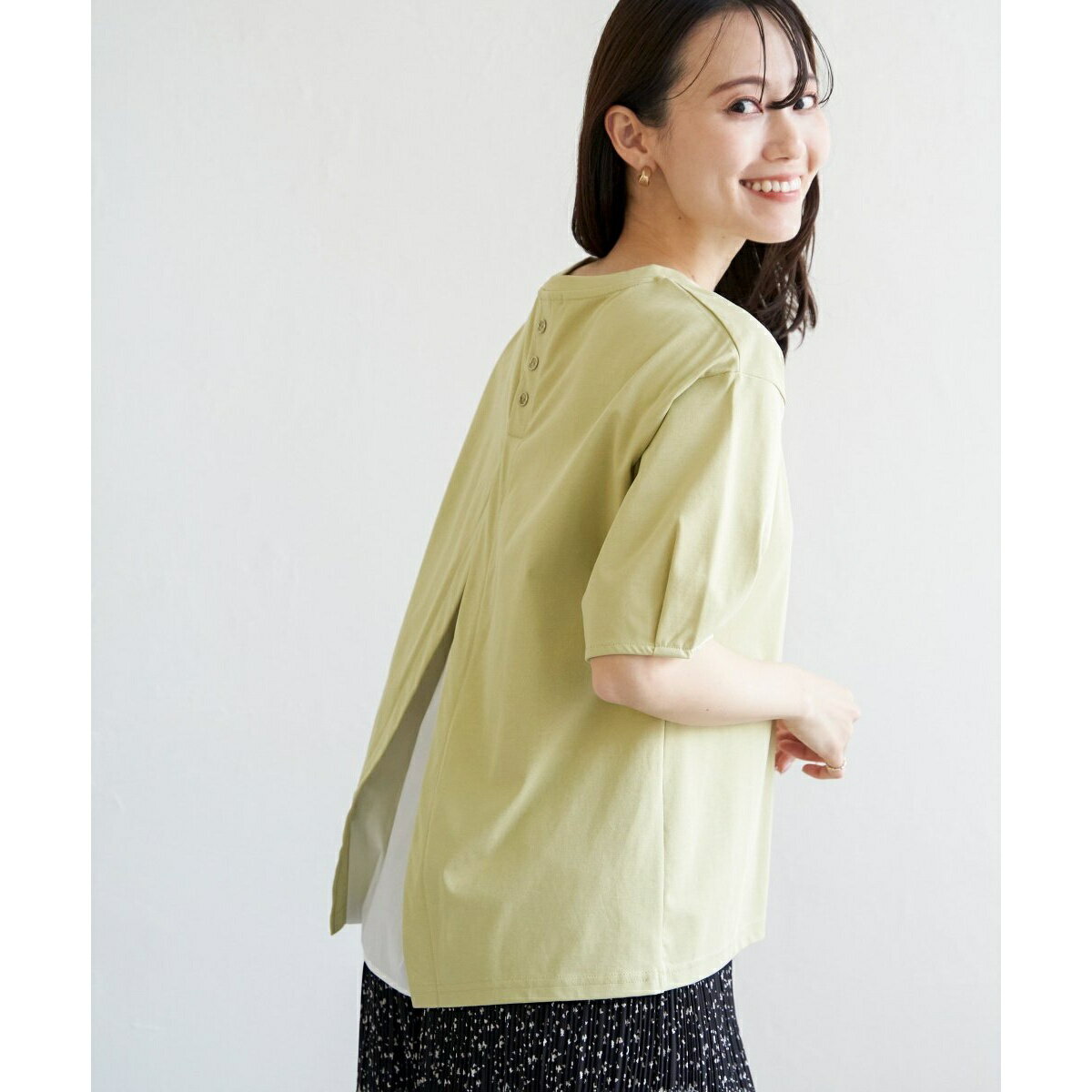 【接触冷感／親子コーデ】冷感バックシャンプルオーバー／イッカ（ikka）