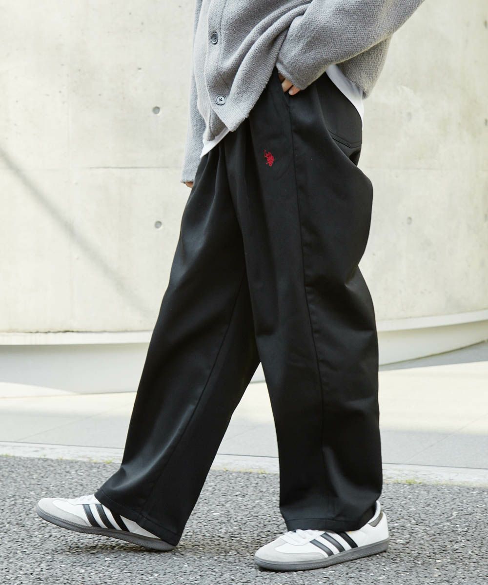 U.S. POLO ASSN. 別注 ロゴ刺繍バルーンシルエットシェフパンツ／アストロノミー（ASTRONOMY）