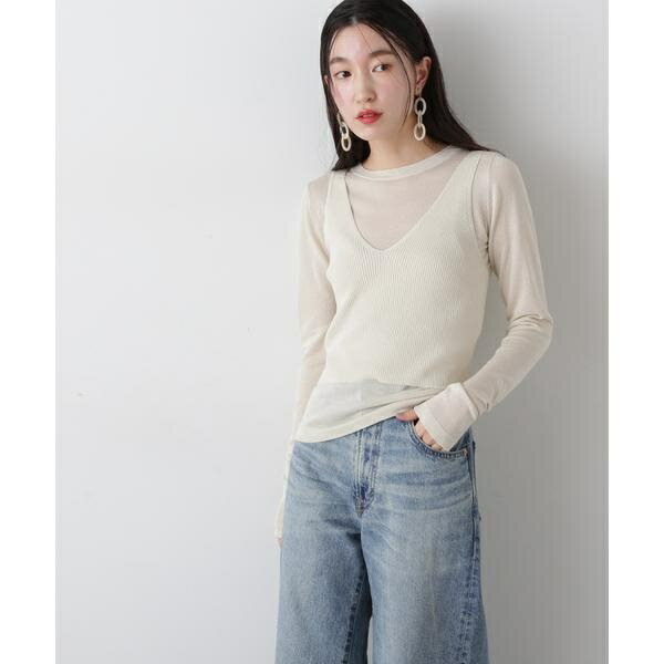 シアーシャインタンクニットセット／エヌ ナチュラルビューティーベーシック（N.Natural Beauty Basic*）