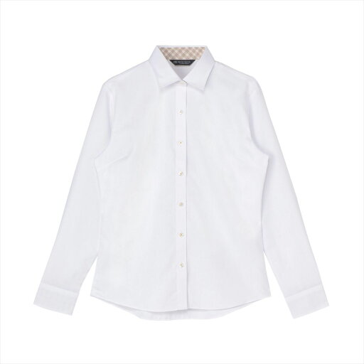 【透け防止】 ワイド 長袖 形態安定 レディースシャツ/ブリックハウス(BRICKHOUSE) 【透け防止】 ワイド 長袖 形態安定 レディースシャツ/ブリックハウス(BRICKHOUSE)